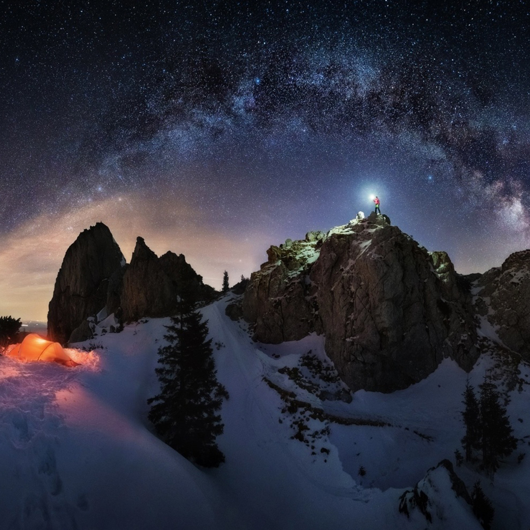 دنیا کوه کهکشان برف